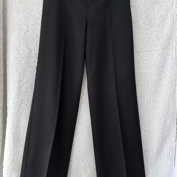 Classic Black Wide-Leg Trousers - Picture 3 of 6